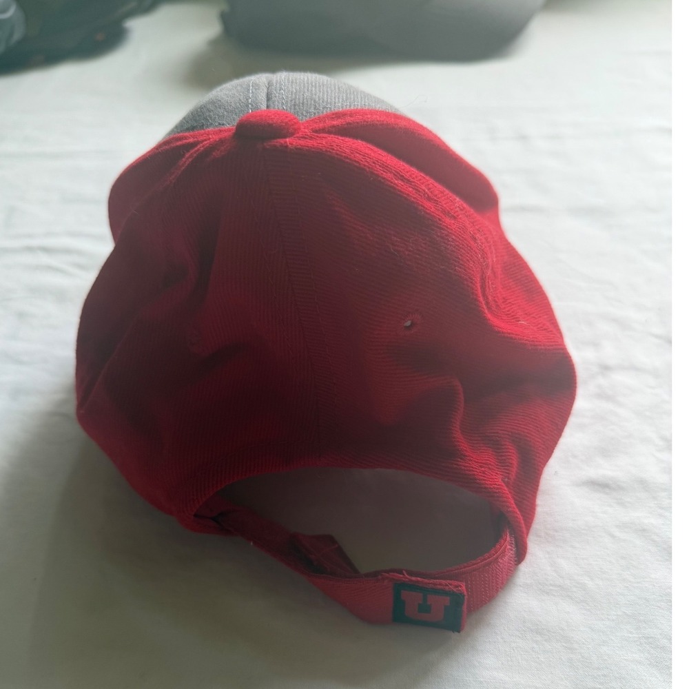 Captivating Headwear Utah Utes Hat Mens Red Grey Adjustable Baseball Cap NCAA - Picture 7 of 8